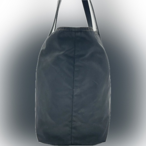 Prada Logo Tessuto Black Nylon and Leather Tote - Picture 11 of 15